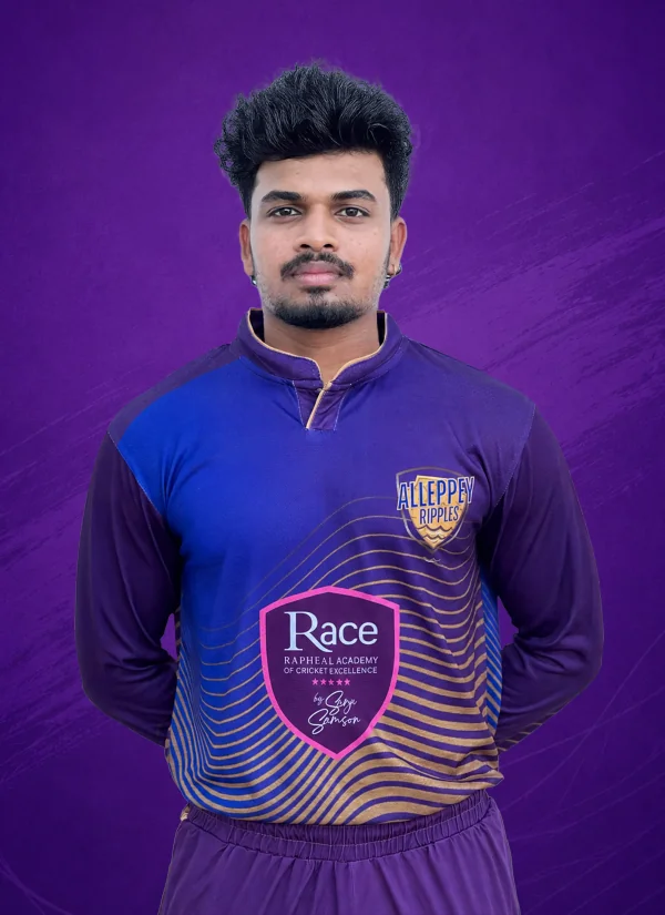 AKASH C PILLAI - Alleppey Ripples Kerala Cricket League