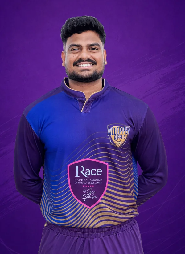 AKSHAY TK - Alleppey Ripples Kerala Cricket League