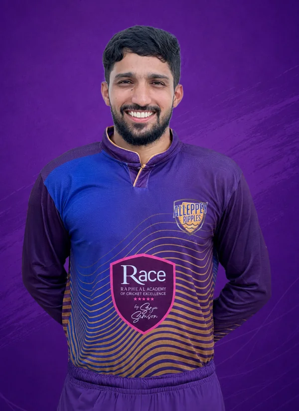 Mohammed Azharuddeen M - Alleppey Ripples Kerala Cricket League